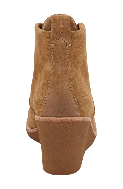 Shop G.h. Bass & Co. Rosa Wedge Bootie In Camel Suede