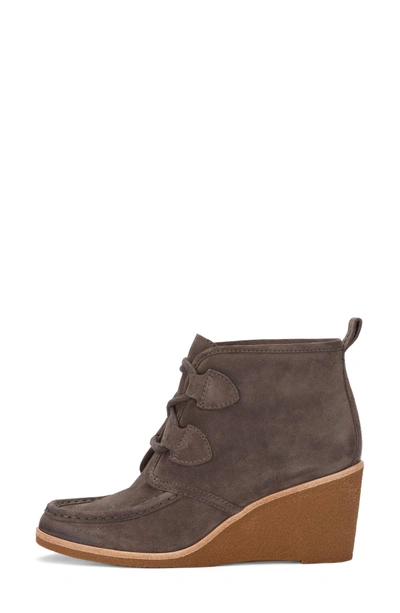 Shop G.h. Bass & Co. Rosa Wedge Bootie In Charcoal Suede