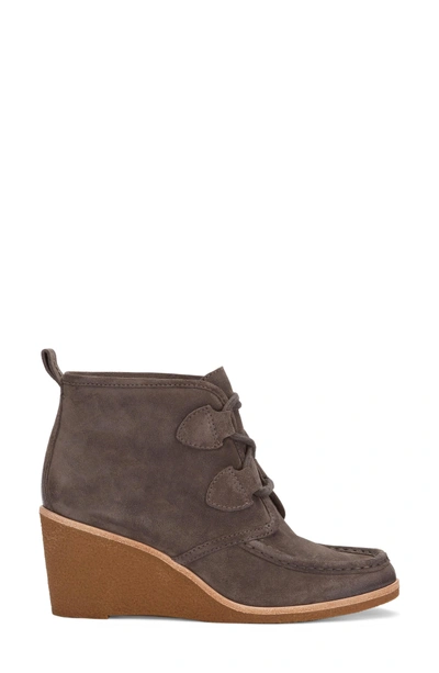 Shop G.h. Bass & Co. Rosa Wedge Bootie In Charcoal Suede
