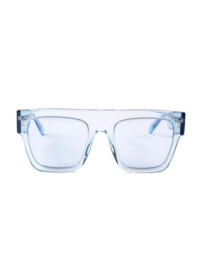 Shop Stella Mccartney Square Frame Sunglasses In Light Blue