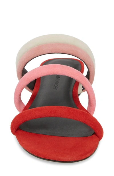 Shop Rebecca Minkoff Kade Strappy Slide Sandal In Cherry Suede