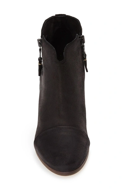 Shop Rag & Bone Margot Bootie In Black Waxed Suede