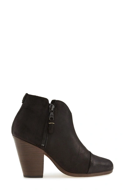 Shop Rag & Bone Margot Bootie In Black Waxed Suede