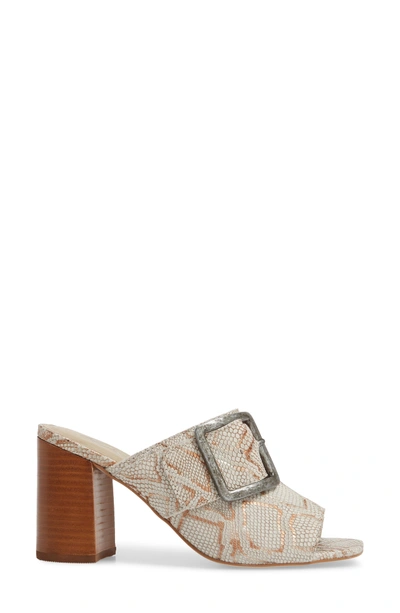 Shop Matisse Beatrice Sandal In Grey Snake Leather