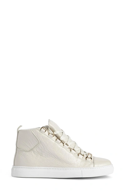 Shop Balenciaga High Top Sneaker In Ivory