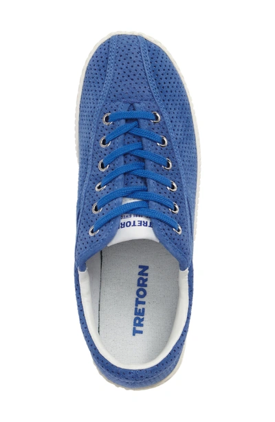 Shop Tretorn Bold Perforated Platform Sneaker In Blue/ Blue