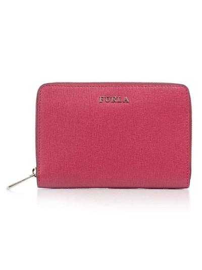 Shop Furla Wallet In Red
