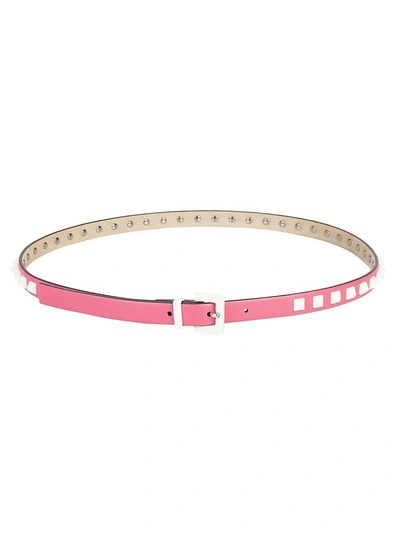 Shop Valentino Belt In Shadow Pink