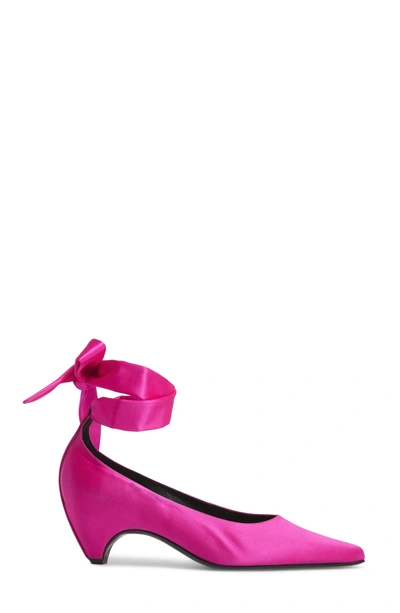 Shop Stella Mccartney Ankle Wrap Pump In Pink