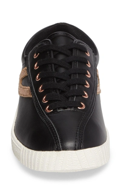 Shop Tretorn 'nylite2 Plus' Sneaker In Black/ Rose Gold
