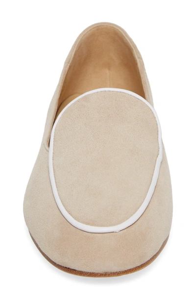 Shop Etienne Aigner Camille Loafer In Sand/ White Suede