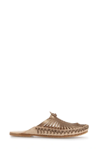 Shop Matisse Morocco Woven Mule In Bronze Leather