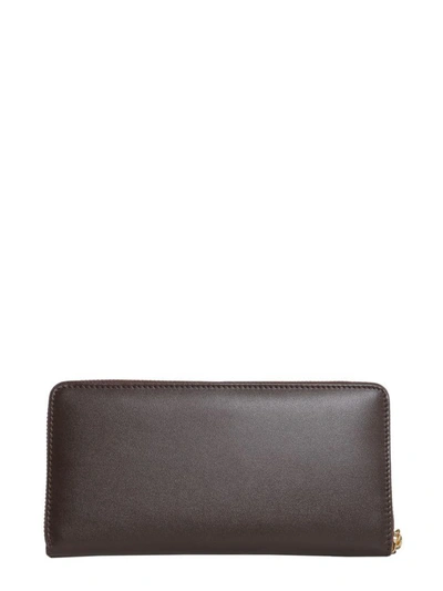 Shop Comme Des Garçons Zip Around Wallet In Marrone