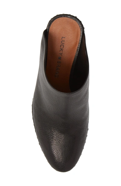 Shop Lucky Brand Larsson2 Studded Mule In Black Leather