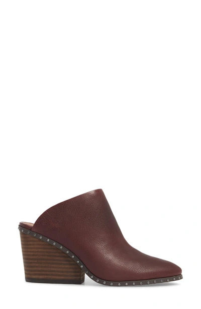 Shop Lucky Brand Larsson2 Studded Mule In Tawny Port Leather