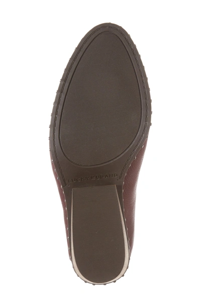 Shop Lucky Brand Larsson2 Studded Mule In Tawny Port Leather
