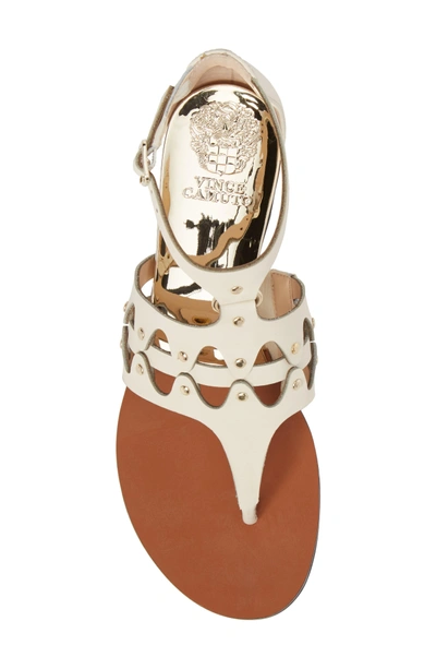 Shop Vince Camuto Arlanian Sandal In Vanilla Leather