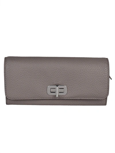 Shop Michael Kors Sullivan Large Continental Wallet In Cinder