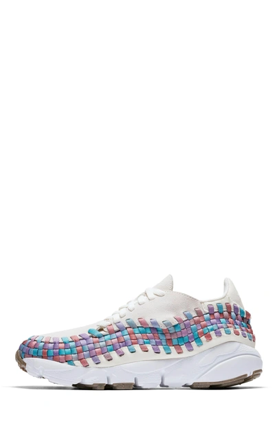 Shop Nike Air Footscape Woven Sneaker In Sail/ White/ Red/ Teal/ Gum