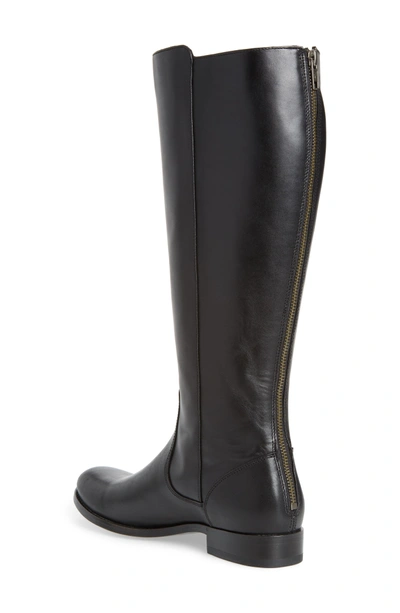 Shop Frye Melissa Stud Knee High Boot In Black Leather