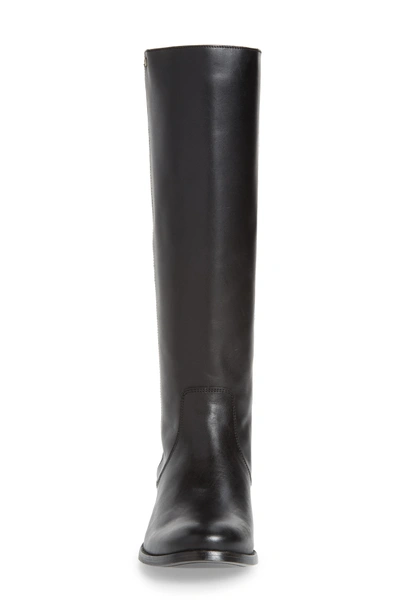 Shop Frye Melissa Stud Knee High Boot In Black Leather