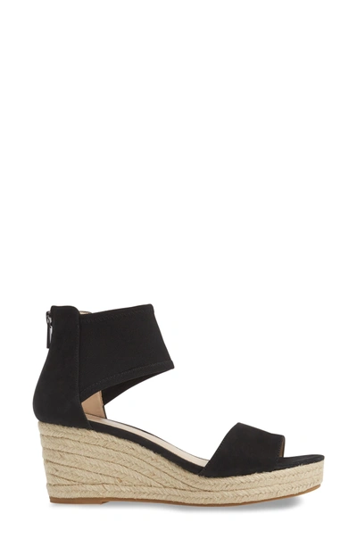 Shop Pelle Moda Kona Platform Wedge Sandal In Black Leather