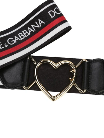 Shop Dolce & Gabbana Belt Elastic In Multicolor