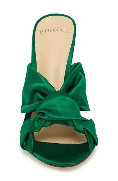 Shop Alexandre Birman Kacey Knot Sandal In Emerald