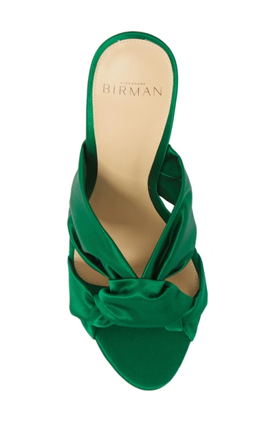 Shop Alexandre Birman Kacey Knot Sandal In Emerald