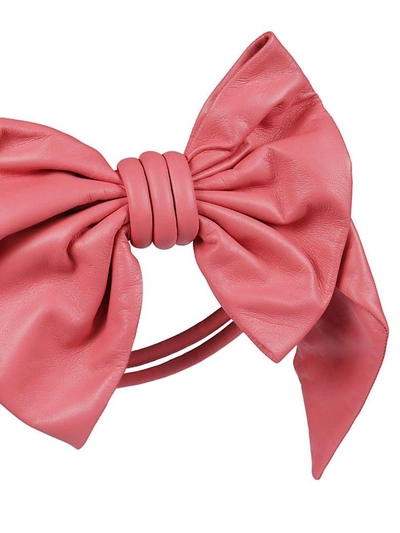 Shop Maison Margiela Oversized Bow Belt In Pink