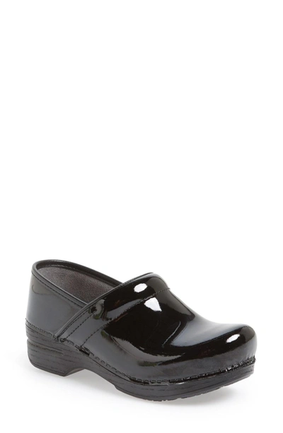 Shop Dansko 'professional Xp' Clog In Black Patent/ Black