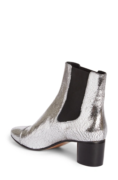 Shop Isabel Marant Danelya Chelsea Boot In Silver