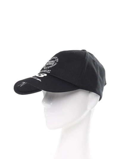Shop Y-3 Logo-embroidery Cotton-canvas Baseball Cap In Black