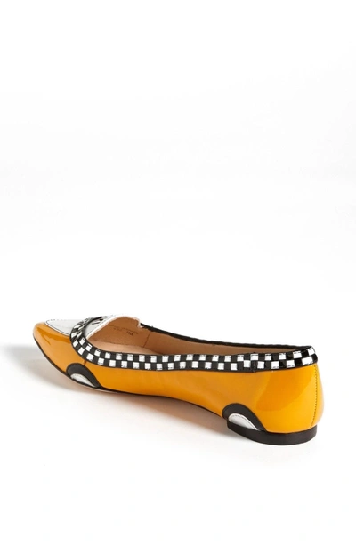Shop Kate Spade 'go' Flat In Taxi Yellow Patent