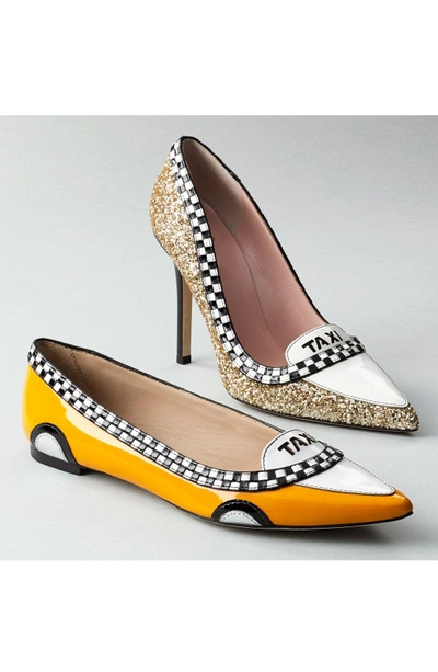 Shop Kate Spade 'go' Flat In Taxi Yellow Patent