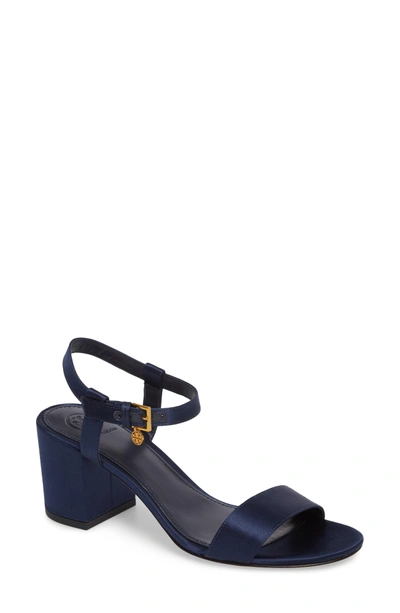 Shop Tory Burch Laurel Ankle Strap Sandal In Royal Navy