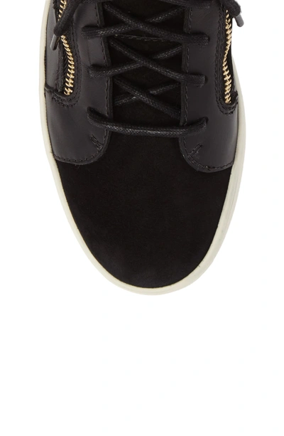 Shop Giuseppe Zanotti 'breck' Mid Top Sneaker In Black