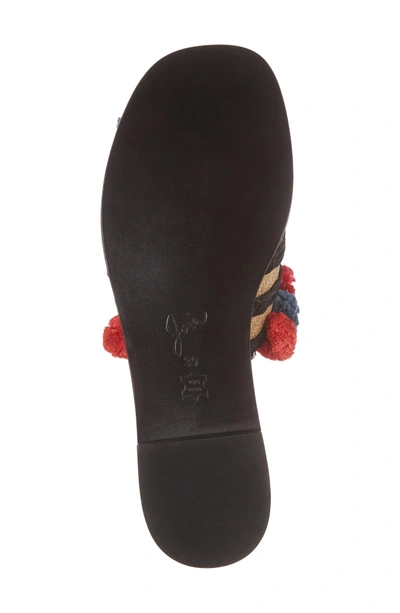 Shop Joie Paden Pompom Slide Sandals In Multi