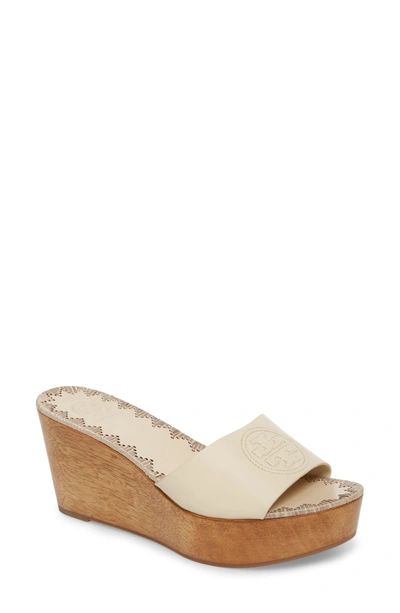 Shop Tory Burch Patty Logo Platform Wedge Sandal In Dulce De Leche