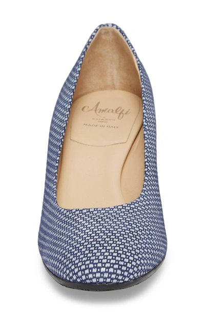 Shop Amalfi By Rangoni Rosso Pump In Blue/ White Leather