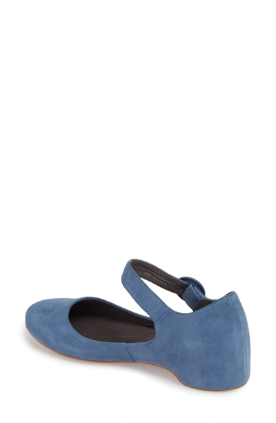 Shop Camper Serena Mary Jane Flat In Bright Blue Suede