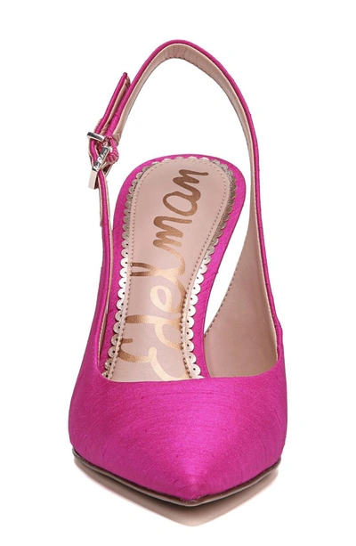 Shop Sam Edelman Hastings Slingback Pump In Pink Magenta