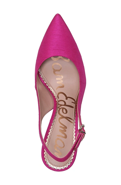 Shop Sam Edelman Hastings Slingback Pump In Pink Magenta