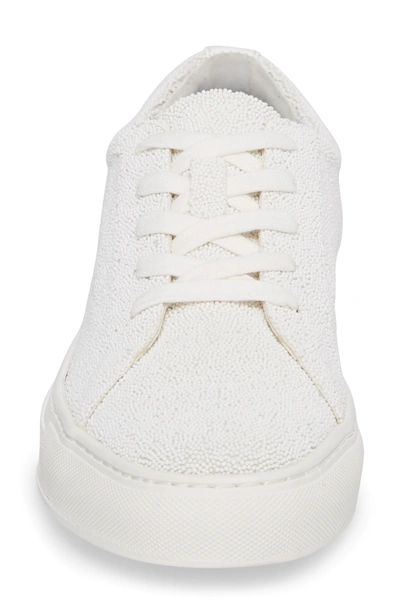 Shop Katy Perry Sneaker In White Fabric
