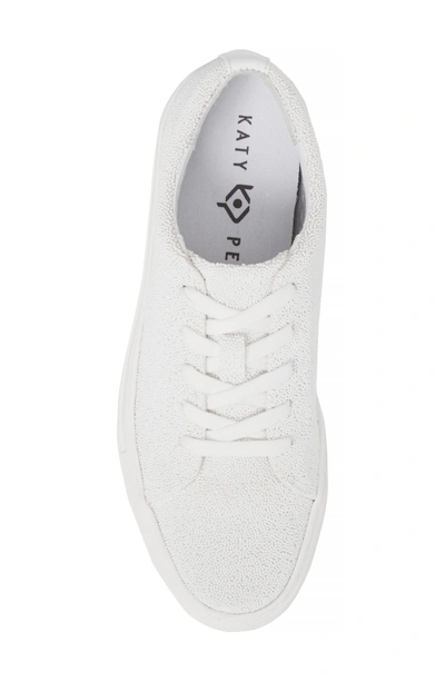 Shop Katy Perry Sneaker In White Fabric