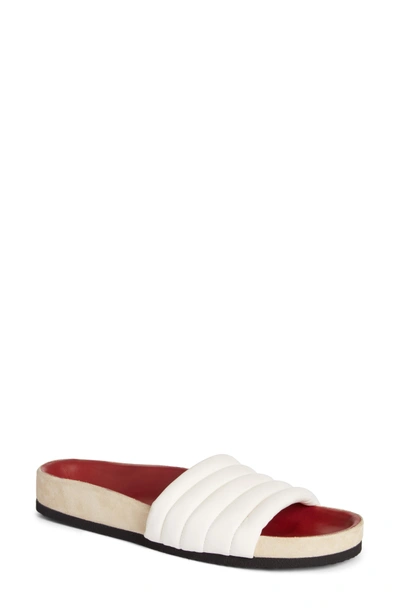Shop Isabel Marant Hellea Slide Sandal In White