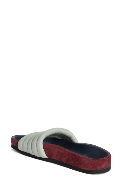 Shop Isabel Marant Hellea Slide Sandal In Almond/ Blue