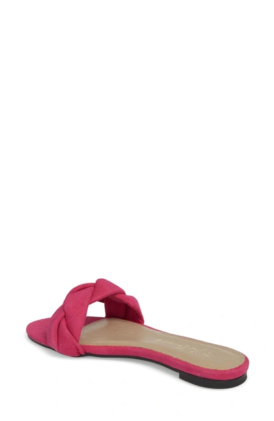 Shop Matisse Georgie Slide Sandal In Magenta Suede