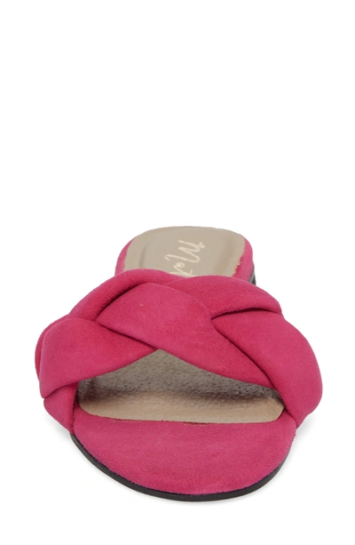 Shop Matisse Georgie Slide Sandal In Magenta Suede