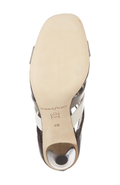 Shop Donald J Pliner Paula Strappy Pump In Pumice Leather